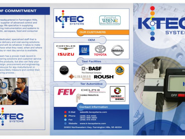 K-Tec Brochure front