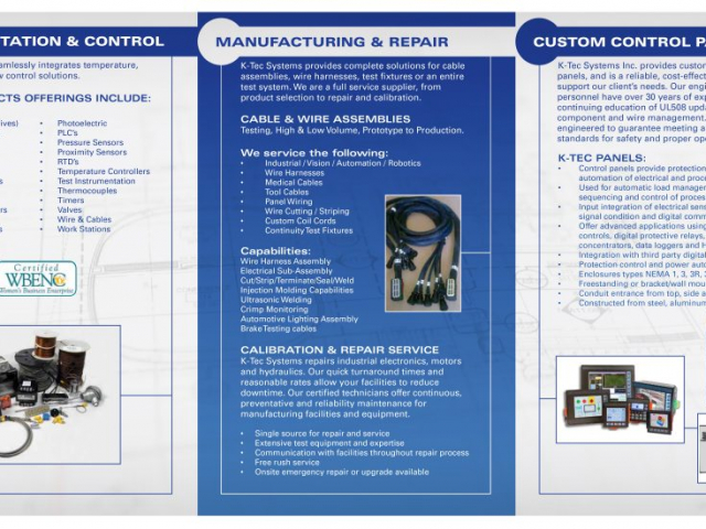 K-Tec Brochure inside