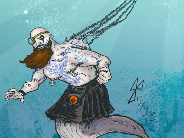 The Piercing Pirate Merman