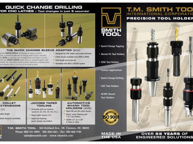 T.M. Smith Tool Brochure front
